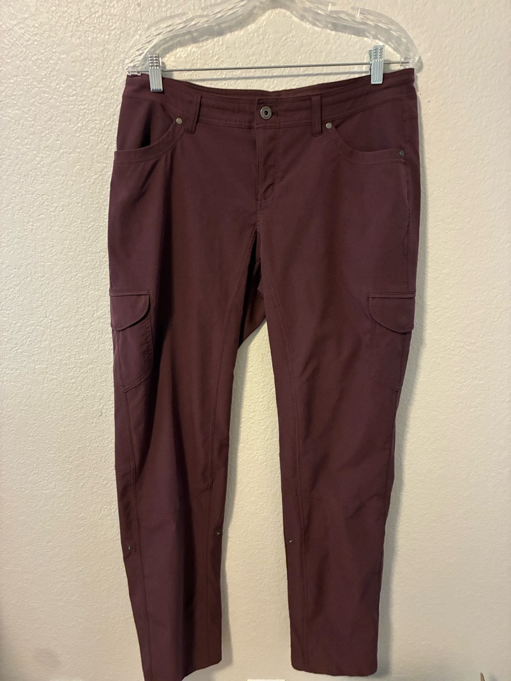 Kuhl Women's Freeflex Roll-Up Hiking Pants, Maroon-Plum